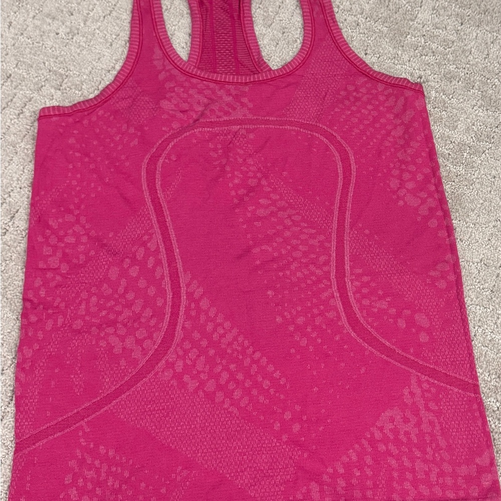 Lululemon Athletica Vibrant Pink Tank Top